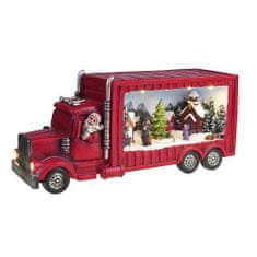 MAGIC HOME Vánoční kamion, 6 LED bílá, polyresin, 3xAA