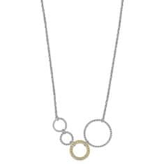 S'Agapõ Bicolor náhrdelník s kruhy Sirkel SSK01