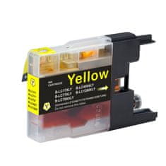 Miroluk Inkoustová náplň pro Brother MFC J 625 DW kompatibilní (žlutá - yellow)