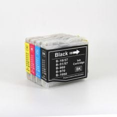Miroluk Inkoustová náplň pro Brother MFC 240 C kompatibilní (černá - black, azurová - cyan, purpurová - magenta, žlutá - yellow)