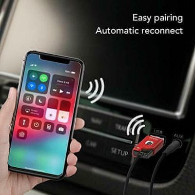 modern miniatűr Bluetooth vevő autórádiókhoz otthoni hifi rendszerekhez tunai fly firefly chat 3,5mm-es jack csatlakozóval aac mp3 sbd mikrofon hands-free hívásokhoz