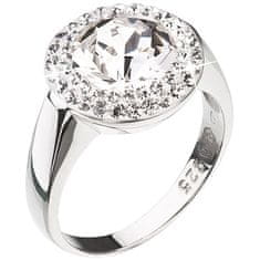 Evolution Group Stříbrný prsten se třpytivým krystalem Swarovski 35026.1 (Obvod 56 mm)
