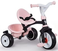 Smoby Tříkolka Baby Driver Plus růžová