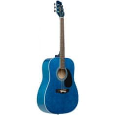 Stagg SA20D BLUE, akustická kytara typu Dreadnought