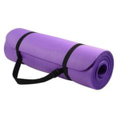 MG Gymnastic Yoga Premium protiskluzová podložka na cvičení + obal, fialová