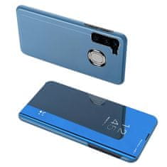 MG Smart Clear View knížkové pouzdro na Samsung A21S, modré