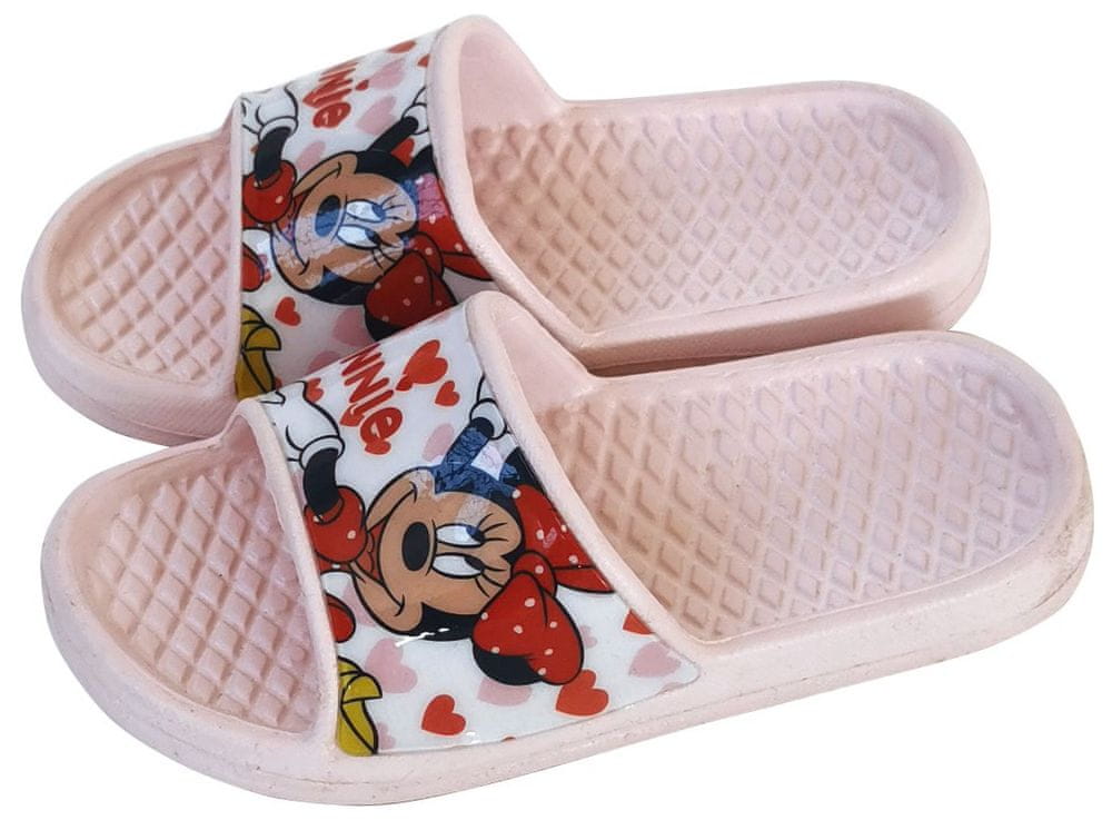 Disney dívčí pantofle Minnie WD13585 28 růžová