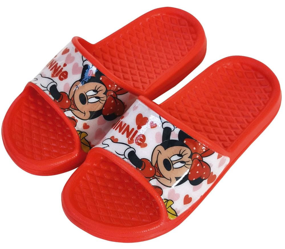 Disney dívčí pantofle Minnie WD13585_1 30 červená