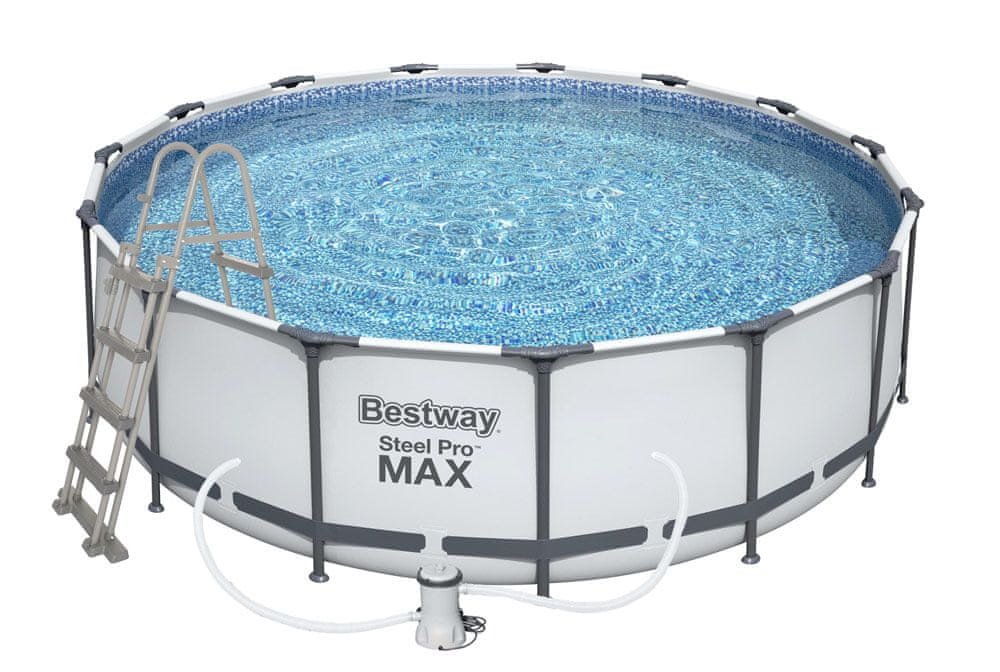 Bestway Bazén Steel Pro Max 4,57 × 1,22 cm, sada 56438 - použité