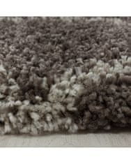 Ayyildiz Kusový koberec Alvor Shaggy 3401 taupe kruh 80x80 (průměr) kruh