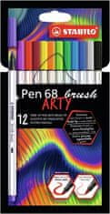 Stabilo Fixy "Pen 68", 12 barev, 1 mm
