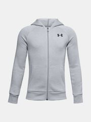 Under Armour Mikina Ua Rival Cotton Fz Hoodie-Gry M