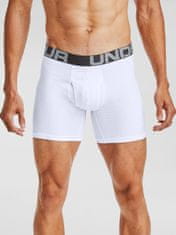 Under Armour Boxerky UA Charged Cotton 6in 3 Pack-WHT M