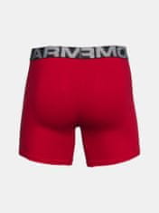 Under Armour Boxerky UA Charged Cotton 6in 3 Pack-RED M