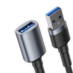 BASEUS Cafule nabíjecí / datový kabel USB 3.0 samec na USB 3.0 samice 2 A 1 m CADKLF-B0G, šedá