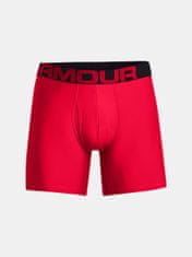 Under Armour Boxerky Tech 6in 2 Pack-RED L