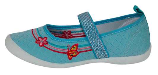 Slobby dívčí plátěné sandály 131-0060-T1_1 23 modrá