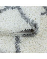 Ayyildiz Kusový koberec Salsa Shaggy 3201 cream kruh 80x80 (průměr) kruh