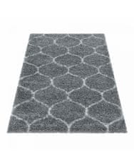 Ayyildiz Kusový koberec Salsa Shaggy 3201 grey 60x110