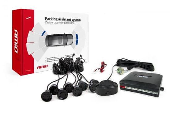 AMIO Parkovací senzory VERTEX s 8 senzory bez LCD displeje