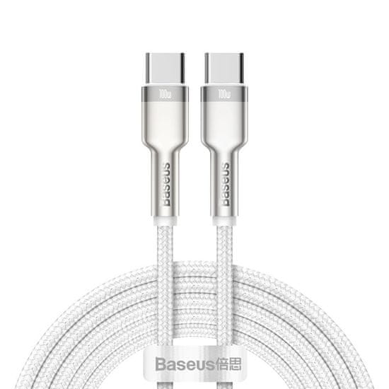 BASEUS Cafule kabel USB-C / USB-C 100W 5A 2m, bílé