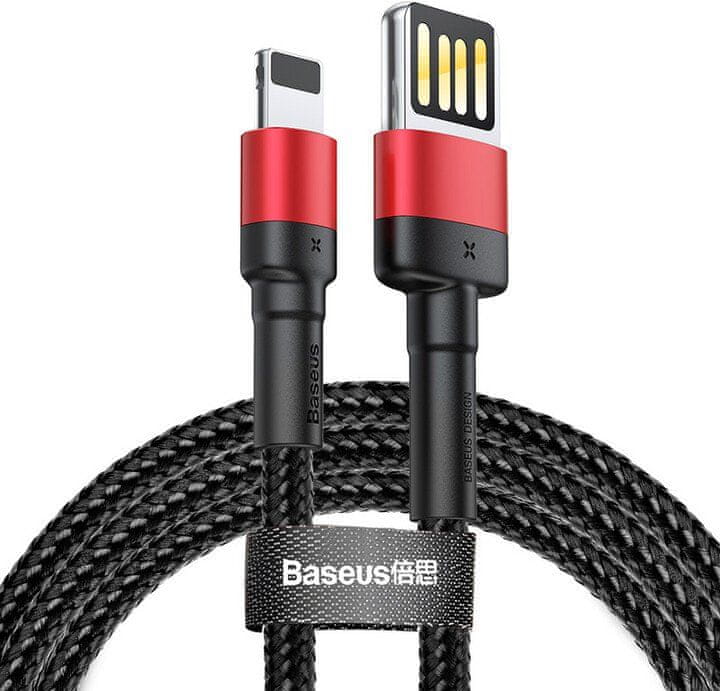 BASEUS Cafule (Special Edition) nabíjecí / datový kabel USB na Lightning 2,4 A 1 m CALKLF-G91, červená/černá