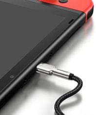 BASEUS Cafule Series nabíjecí / datový kabel USB-C samec na USB-C samec s kovovými koncovkami 100W 1 m CATJK-C01, černá