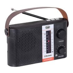 Trevi Rádio , RA 7F25 BK, přenosné, Bluetooth, solární panel, USB, FM, AM, SW, lithium baterie, barva černá