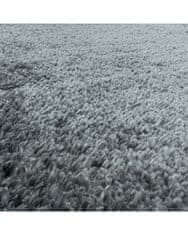 Ayyildiz Kusový koberec Fluffy Shaggy 3500 light grey kruh 80x80 (průměr) kruh