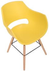 BHM Germany Jídelní židle Skien, žlutá