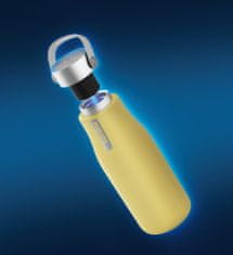 Philips Samočistící lahev GoZero UV AWP2788YL, 590 ml, UV sterilizace, thermo, nerezová ocel, žlutá