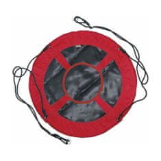 Timeless Tools Závěsná houpačka ve tvaru kruhu, 90 cm - červená, bez stanu