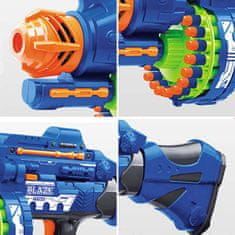 Timeless Tools Dětská pistole se zvukem, ve 2 barvách, se sadou projektilů navíc - modrá