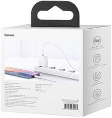 BASEUS Super SI set adaptéru USB-C 20W a kabelu USB-C do Lightning 1 m TZCCSUP-B02, bílá