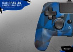 Snakebyte GAME:PAD 4 S kabelový gamepad pro PS4 camo blue