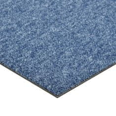 Greatstore Kobercové podlahové dlaždice 20 ks 5 m2 50 x 50 cm modré