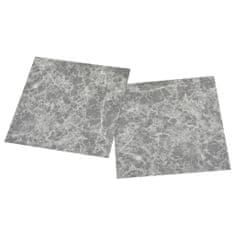 Vidaxl Samolepicí podlahové desky 20 ks PVC 1,86 m2 betonově šedé