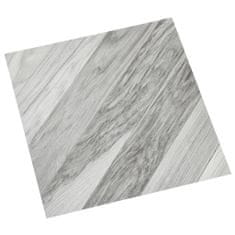 shumee Samolepicí podlahové desky 20 ks PVC 1,86 m2 šedé pruhované