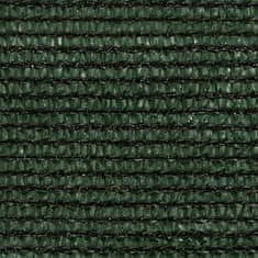 Greatstore Stínící plachta 160 g/m2 tmavě zelená 3,6 x 3,6 m HDPE