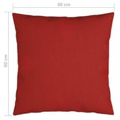 shumee Dekorační polštáře 4 ks červené 60 x 60 cm textil