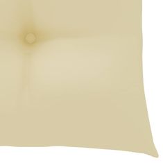 Vidaxl Podušky na židle 6 ks krémově bílé 50 x 50 x 7 cm textil
