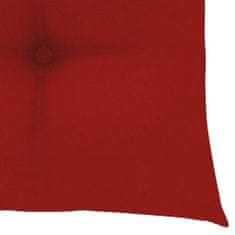Vidaxl Podušky na židle 6 ks červené 50 x 50 x 7 cm textil