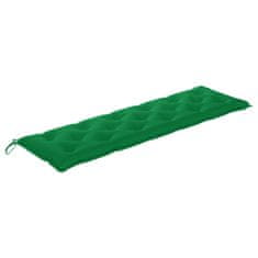 Greatstore Poduška pro závěsné houpací křeslo zelená 180 cm textil