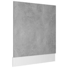 Greatstore Panel na myčku betonově šedý 59,5 x 3 x 67 cm dřevotříska