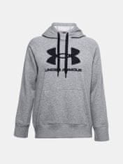 Under Armour Mikina Rival Fleece Logo Hoodie-GRY XS