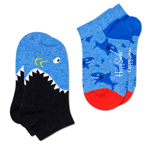 Happy Socks 2pack chlapecké ponožky Shark Low Sock