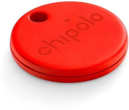 Chipolo ONE – Bluetooth lokátor červená malý barevný přívěšek prozvonění předmětu aplikace dosah 60 m ochrana lokalizace stylový vzhled anonymní signál vyhledání telefonu tichý režim prozvonění předmětu aplikace dosah bezdrátová selfie uzávěrka Widget