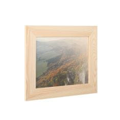 Čisté dřevo Dřevěný fotorámeček na zeď 31 x 25 cm