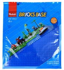Sluban Bricks Base M38-B0833E Základní deska 25.6 x 25.6 cm modrá M38-B0833E
