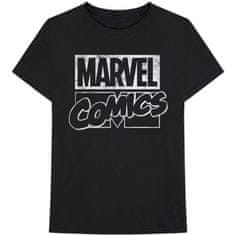 Tričko Marvel Comics - Logo unisex černé